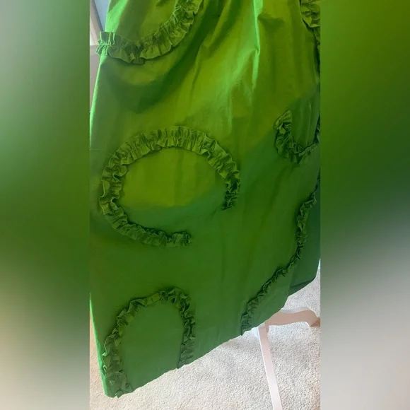 New! Kate Spade x Target Ribbon Short Sleeve Midi Shirtdress Green Shirt Dress - Picture 6 of 7